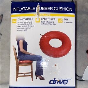Drive Red Inflatable Rubber Cushion